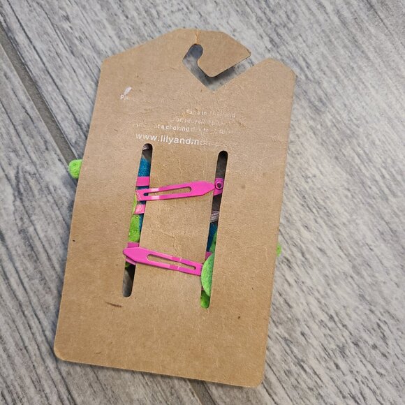 Lily & Momo Seahorse Girls Hair Clips Glitter Felt Barrettes Set of 2 NEW - Picture 3 of 4